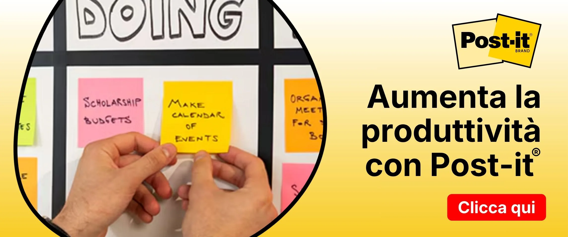 Post-it Aumenta la produttivit&agrave;